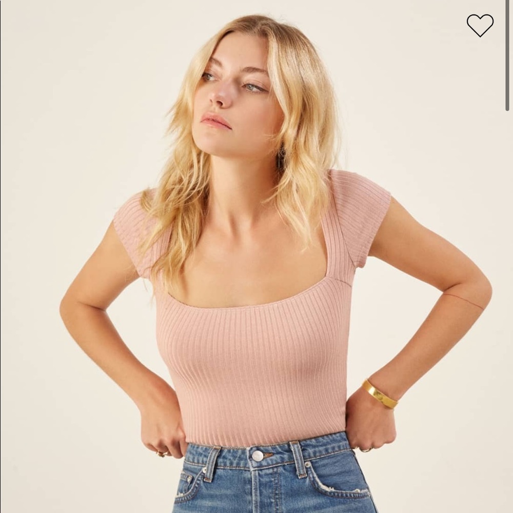 NWT Reformation Bardot Top